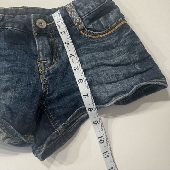 E-Land Denim Cutoff Shorts Juniors 11 Knit Pocket Y2K Festival - Picture 8 of 9